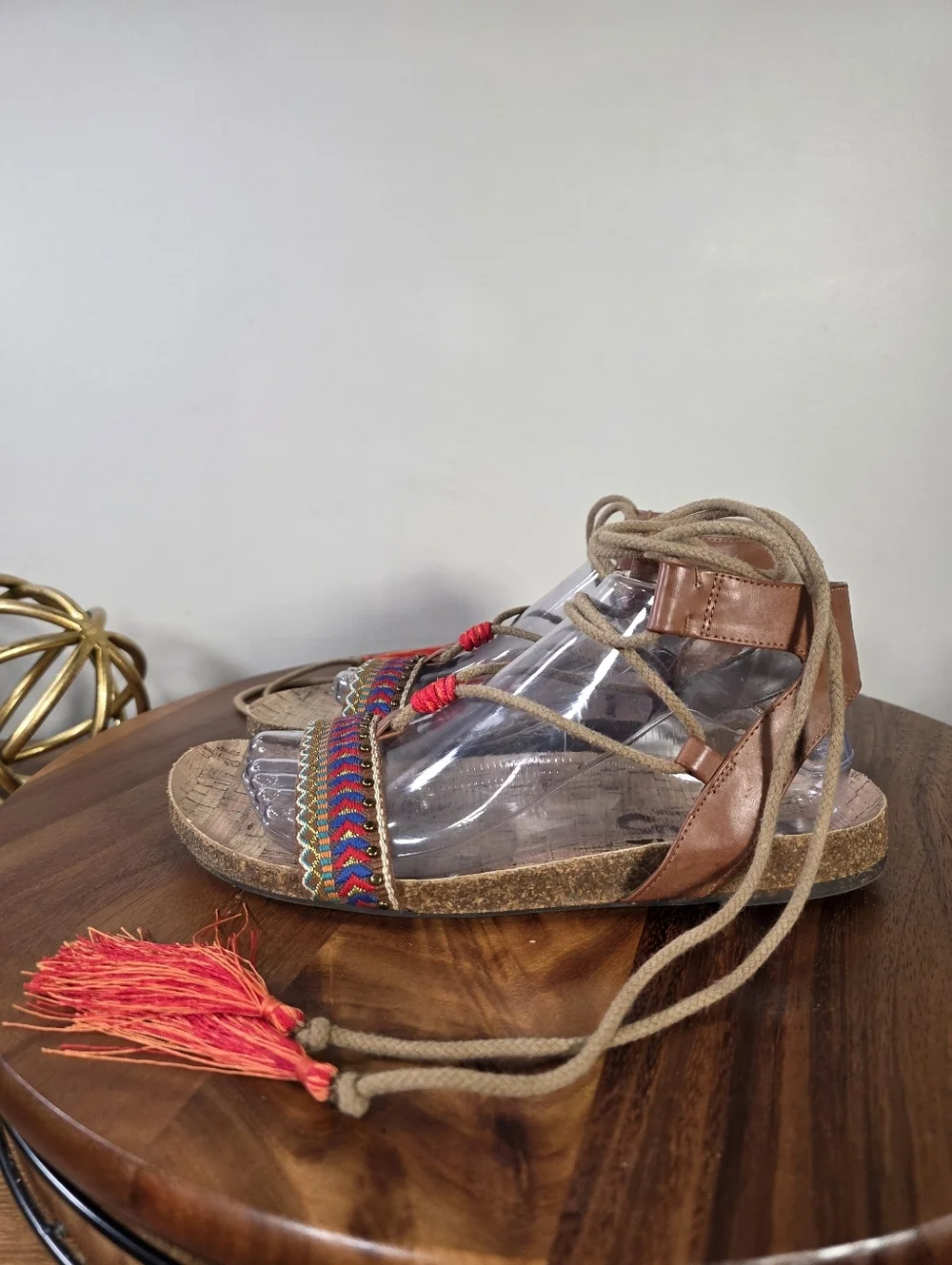 Circus by Sam Edelman Kerri Boho Gladiator Lace-Up Sandals Festival Size 8.5